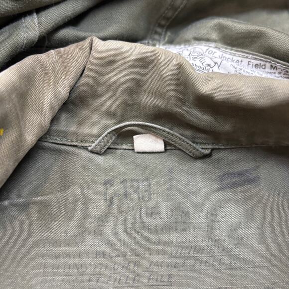 Rare VTG M43 Field Jacket Hooded WW2 Reworked Don't Know Don't Care Men's 34S - Picture 6 of 12